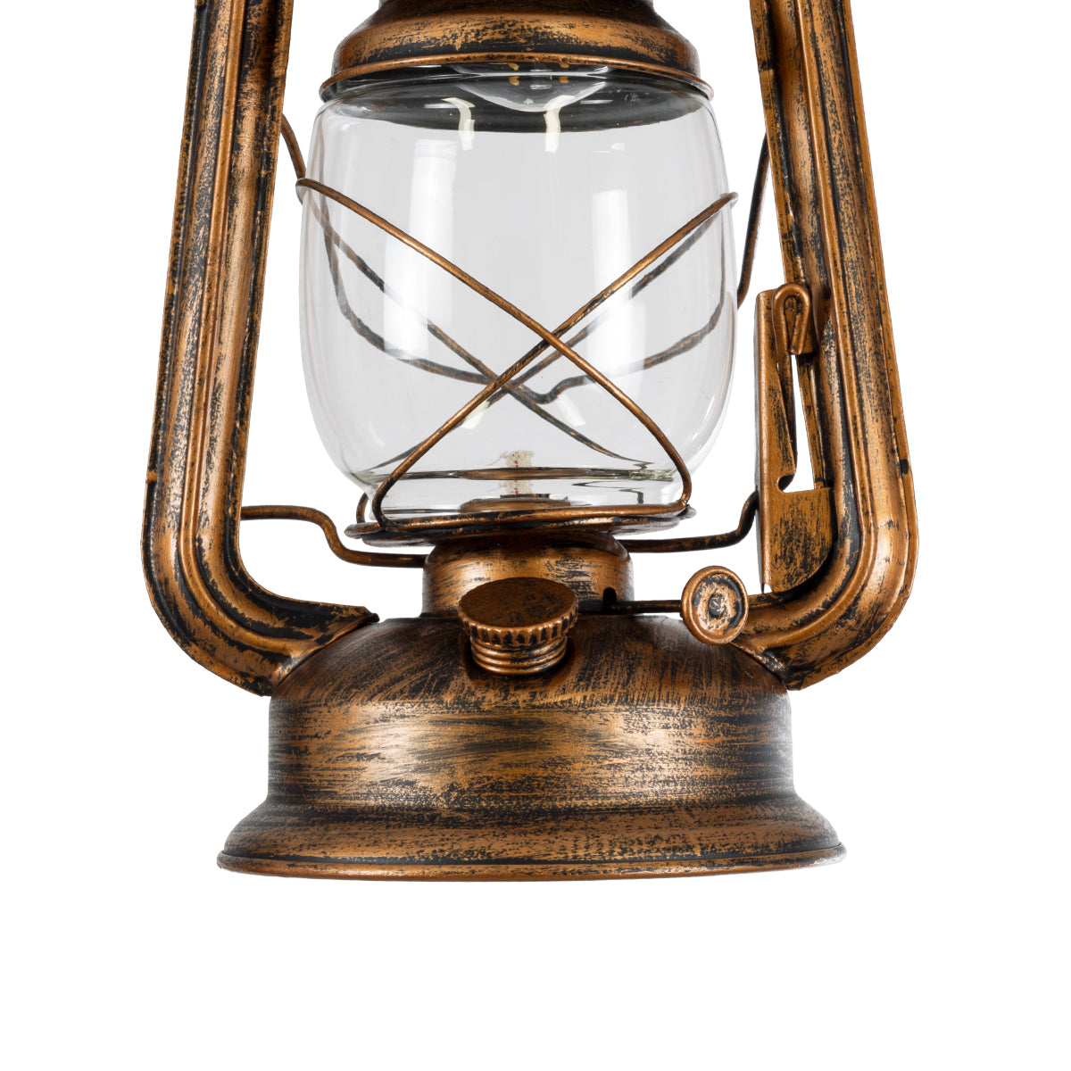 GloboStar® BARBAROSSA 01706 Vintage Κρεμαστό Φωτιστικό Οροφής Μονόφωτο 1 x E27 AC220-240V IP20 - Φ18 x Υ28cm - Μπρούτζινο Αντικέ Μεταλλικό με Διάφανο Γυαλί και Ανάρτηση Σχοινί Τριχιάς - 5 Χρόνια Εγγύηση - ledmania.gr