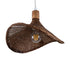 GloboStar® CUBA 01716 Vintage Κρεμαστό Φωτιστικό Οροφής Μονόφωτο Καφέ Ξύλινο Bamboo Φ33 x Y25cm - ledmania.gr