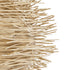 GloboStar® MINORCA 01786 Boho Κρεμαστό Φωτιστικό Οροφής Μονόφωτο 1 x E27 AC220-240V IP20 - Φ100 x Υ45cm - Μπεζ Ξύλινο Πλέγμα - 5 Χρόνια Εγγύηση - ledmania.gr