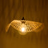 GloboStar® MELEMELE 01840 Boho Κρεμαστό Φωτιστικό Οροφής Μονόφωτο 1 x E27 AC220-240V IP20 - Φ50 x Υ7cm - Μπεζ Ξύλινο Μπαμπού Πλέγμα - 5 Χρόνια Εγγύηση - ledmania.gr