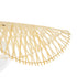 GloboStar® MELEMELE 01840 Boho Κρεμαστό Φωτιστικό Οροφής Μονόφωτο 1 x E27 AC220-240V IP20 - Φ50 x Υ7cm - Μπεζ Ξύλινο Μπαμπού Πλέγμα - 5 Χρόνια Εγγύηση - ledmania.gr