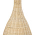 GloboStar® PARADIS 01843 Boho Επιδαπέδιο Φωτιστικό Μονόφωτο 1 x E27 AC220-240V IP20 - Φ30 x Υ100cm - Μπεζ Ξύλινο Ρατάν Πλέγμα - 5 Χρόνια Εγγύηση - ledmania.gr