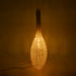 GloboStar® PARADIS 01844 Boho Επιδαπέδιο Φωτιστικό Μονόφωτο 1 x E27 AC220-240V IP20 - Φ35 x Υ120cm - Μπεζ Ξύλινο Ρατάν Πλέγμα - 5 Χρόνια Εγγύηση - ledmania.gr