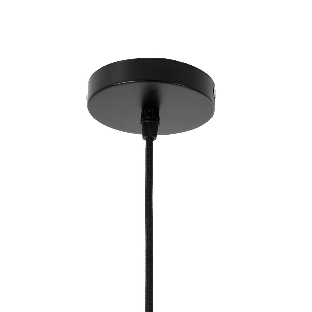 GloboStar® YOSHI 01929 Boho Κρεμαστό Φωτιστικό Οροφής Μονόφωτο 1 x E27 AC220-240V IP20 - Φ35 x Υ60cm - Μαύρο Ξύλινο Πλέγμα - 5 Χρόνια Εγγύηση - ledmania.gr