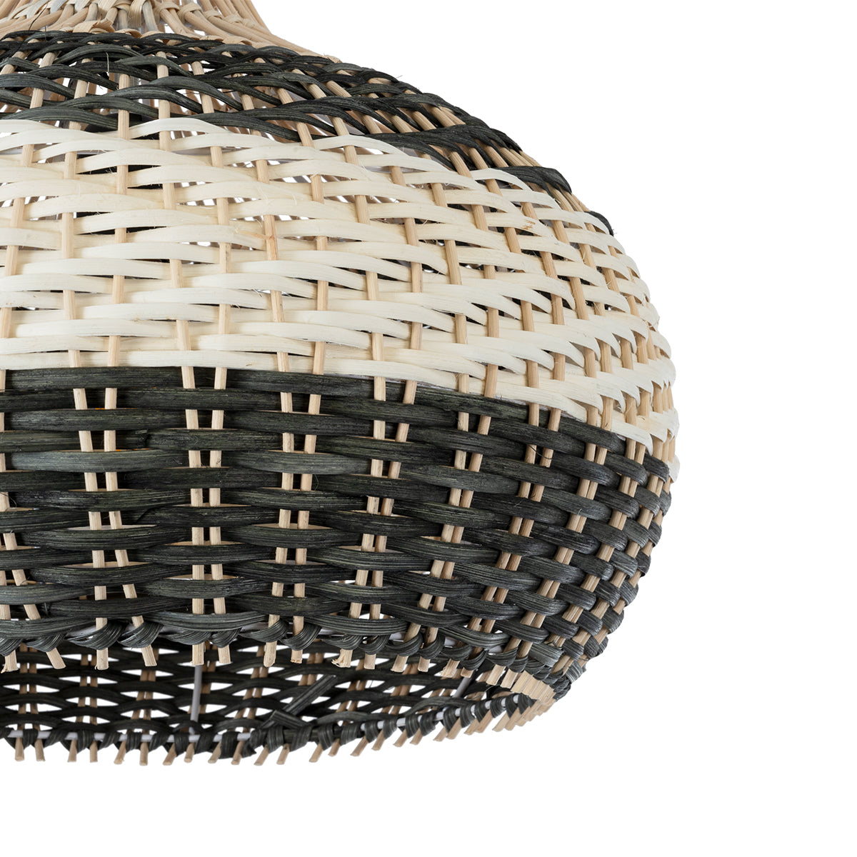 GloboStar® BARBADOS 01946 Boho Κρεμαστό Φωτιστικό Οροφής Μονόφωτο 1 x E27 AC220-240V IP20 - Φ40 x Υ34cm - Μπεζ - Χακί Ξύλινο Πλέγμα Καμπάνα - 5 Χρόνια Εγγύηση - ledmania.gr