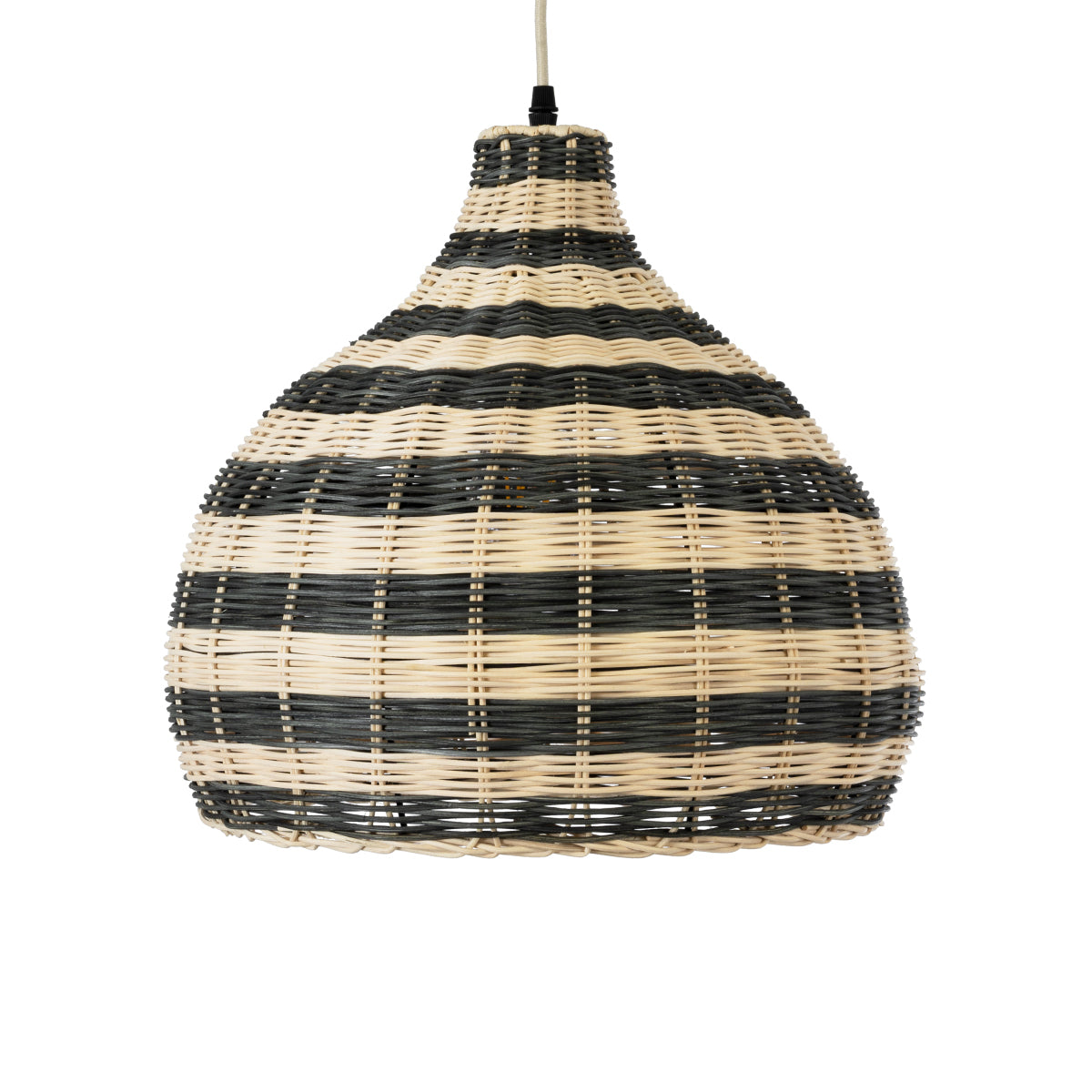 GloboStar® JAMAICA 01954 Boho Κρεμαστό Φωτιστικό Οροφής Μονόφωτο 1 x E27 AC220-240V IP20 - Φ40 x Υ37cm - Μπεζ - Χακί Ξύλινο Πλέγμα Καμπάνα - 5 Χρόνια Εγγύηση - ledmania.gr