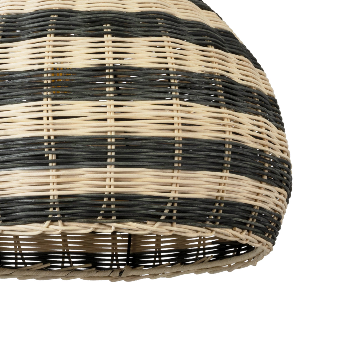 GloboStar® JAMAICA 01954 Boho Κρεμαστό Φωτιστικό Οροφής Μονόφωτο 1 x E27 AC220-240V IP20 - Φ40 x Υ37cm - Μπεζ - Χακί Ξύλινο Πλέγμα Καμπάνα - 5 Χρόνια Εγγύηση - ledmania.gr