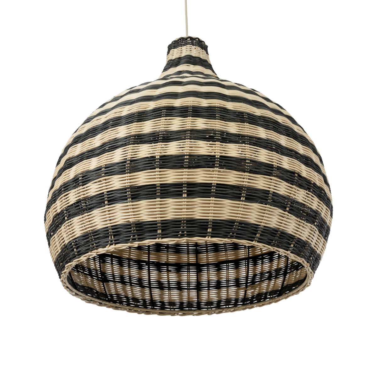 GloboStar® JAMAICA 01955 Boho Κρεμαστό Φωτιστικό Οροφής Μονόφωτο 1 x E27 AC220-240V IP20 - Φ60 x Υ60cm - Μπεζ - Χακί Ξύλινο Πλέγμα Καμπάνα - 5 Χρόνια Εγγύηση - ledmania.gr