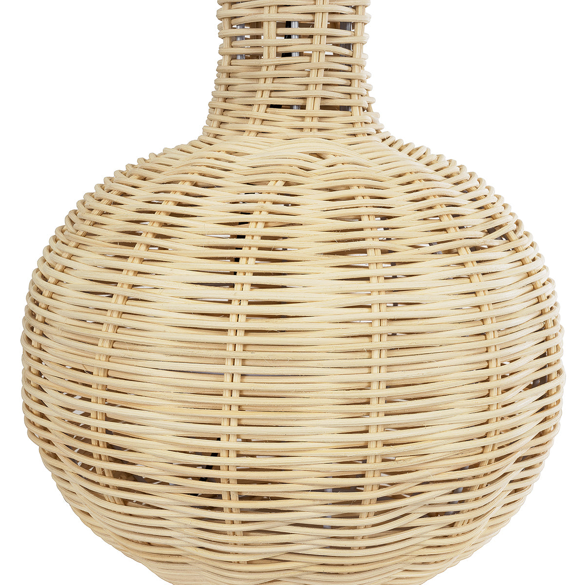 GloboStar® SHIZUMI 01959 Boho Επιτραπέζιο Φωτιστικό Πορτατίφ Μονόφωτο 1 x E27 AC220-240V IP20 - Φ30 x Υ50cm - Μπεζ Ξύλινο Πλέγμα με Λευκό Καπέλο - 5 Χρόνια Εγγύηση - ledmania.gr