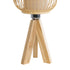 GloboStar® BODHI 01992 Boho Επιτραπέζιο Φωτιστικό Μονόφωτο 1 x E27 AC220-240V IP20 - Φ19 x Υ49cm - Μπεζ Ξύλινο Μπαμπού Πλέγμα - 5 Χρόνια Εγγύηση - ledmania.gr