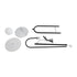 GloboStar® CORDELIA 02026 Μοντέρνο Επιδαπέδιο Φωτιστικό Τραπεζάκι Μονόφωτο 1 x E27 AC220-240V IP20 - Μ30 x Π38 x Υ180cm - Μαύρο με Λευκό Μεταλλικό & Γυάλινη Γαλακτερή Μπάλα - 5 Χρόνια Εγγύηση - ledmania.gr