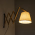 GloboStar® TALISHA 02028 Μοντέρνο Φωτιστικό Τοίχου - Απλίκα 1 x E27 AC 220-240V - Μ35-100 x Π15 x Υ36cm - Μπεζ Ξύλινο με Μπεζ Καπέλο - 5 Χρόνια Eγγύηση - ledmania.gr