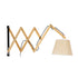 GloboStar® TALISHA 02028 Μοντέρνο Φωτιστικό Τοίχου - Απλίκα 1 x E27 AC 220-240V - Μ35-100 x Π15 x Υ36cm - Μπεζ Ξύλινο με Μπεζ Καπέλο - 5 Χρόνια Eγγύηση - ledmania.gr