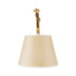 GloboStar® TALISHA 02028 Μοντέρνο Φωτιστικό Τοίχου - Απλίκα 1 x E27 AC 220-240V - Μ35-100 x Π15 x Υ36cm - Μπεζ Ξύλινο με Μπεζ Καπέλο - 5 Χρόνια Eγγύηση - ledmania.gr