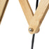 GloboStar® TALISHA 02028 Μοντέρνο Φωτιστικό Τοίχου - Απλίκα 1 x E27 AC 220-240V - Μ35-100 x Π15 x Υ36cm - Μπεζ Ξύλινο με Μπεζ Καπέλο - 5 Χρόνια Eγγύηση - ledmania.gr