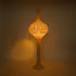 GloboStar® ALADDIN 02050 Boho Επιδαπέδιο Φωτιστικό Μονόφωτο 1 x E27 AC220-240V IP20 - Φ40 x Υ120cm - Μπεζ Μπαμπού Πλέγμα - 5 Χρόνια Εγγύηση - ledmania.gr