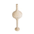 GloboStar® ALADDIN 02050 Boho Επιδαπέδιο Φωτιστικό Μονόφωτο 1 x E27 AC220-240V IP20 - Φ40 x Υ120cm - Μπεζ Μπαμπού Πλέγμα - 5 Χρόνια Εγγύηση - ledmania.gr