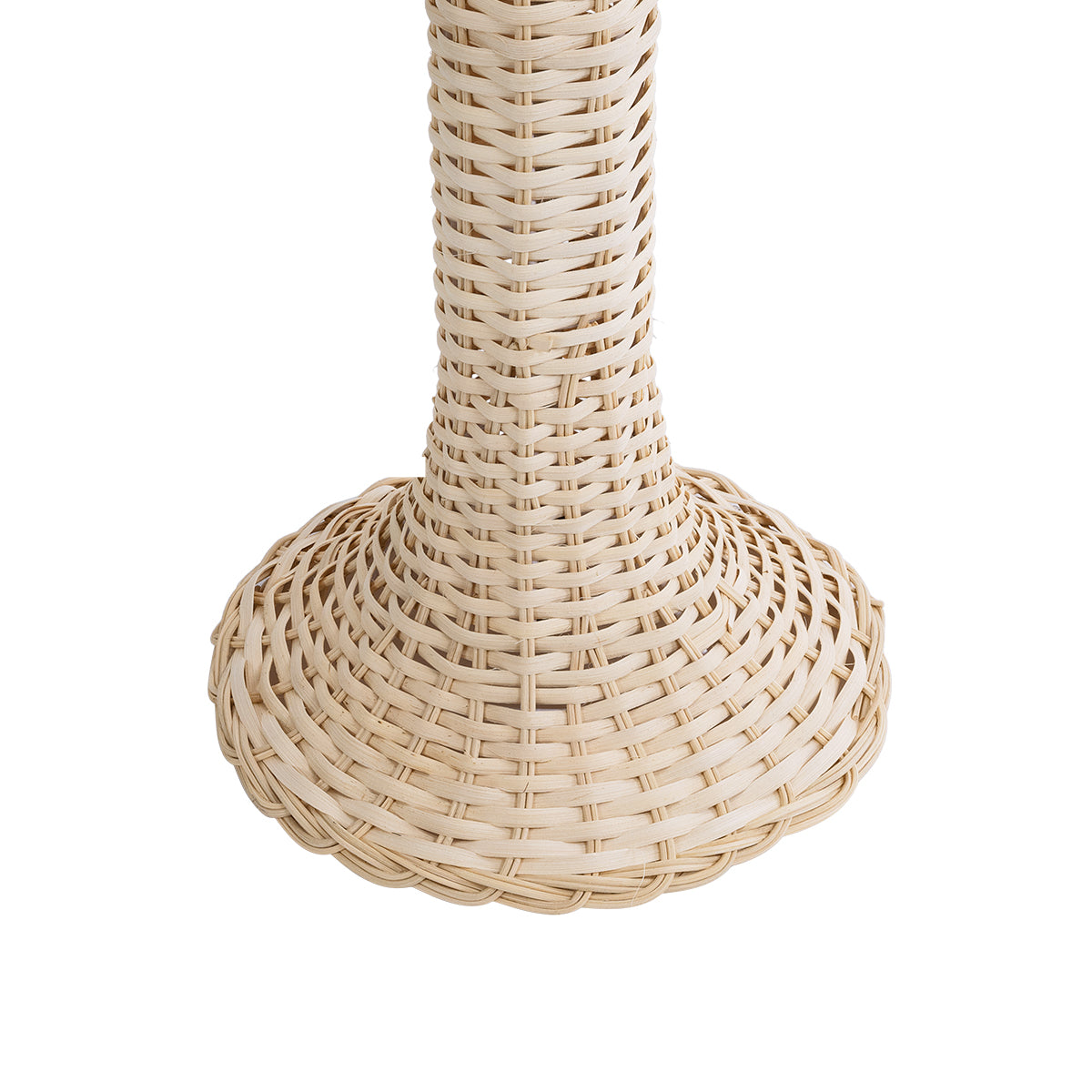 GloboStar® ALADDIN 02050 Boho Επιδαπέδιο Φωτιστικό Μονόφωτο 1 x E27 AC220-240V IP20 - Φ40 x Υ120cm - Μπεζ Μπαμπού Πλέγμα - 5 Χρόνια Εγγύηση - ledmania.gr