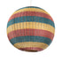 GloboStar® CABALLEROS 02064 Boho Κρεμαστό Φωτιστικό Οροφής Μονόφωτο 1 x E27 AC220-240V IP20 - Φ100 x Υ100cm - Μπλε με Κίτρινο και Κόκκινο Μπαμπού Πλέγμα Μπάλα - 5 Χρόνια Εγγύηση - ledmania.gr