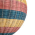 GloboStar® CABALLEROS 02064 Boho Κρεμαστό Φωτιστικό Οροφής Μονόφωτο 1 x E27 AC220-240V IP20 - Φ100 x Υ100cm - Μπλε με Κίτρινο και Κόκκινο Μπαμπού Πλέγμα Μπάλα - 5 Χρόνια Εγγύηση - ledmania.gr