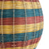 GloboStar® CABALLEROS 02065 Boho Κρεμαστό Φωτιστικό Μονόφωτο 1 x E27 AC220-240V IP20 - Φ40 x Υ50cm - Πράσινο με Κίτρινο και Μπλε με Κόκκινο Ξύλινο Μπαμπού Πλέγμα - 5 Χρόνια Εγγύηση - ledmania.gr