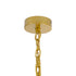 GloboStar® MISSOULA 02091 Boho Κρεμαστό Φωτιστικό Οροφής Μονόφωτο 1 x E27 AC220-240V IP20 - Φ60 x Υ40cm - Μαύρο Λεπτό Νήμα Βαμβακερό και Χρυσό Μεταλλικό Πλέγμα - 5 Χρόνια Εγγύηση - ledmania.gr