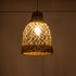 GloboStar® NIMBLIN 02118 Boho Κρεμαστό Φωτιστικό Οροφής Μονόφωτο 1 x E27 AC220-240V IP20 - Φ25 x Υ35cm - Μπεζ Seagrass - Φύκι Πλέγμα Καμπάνα - 5 Χρόνια Εγγύηση - ledmania.gr