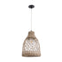 GloboStar® NIMBLIN 02118 Boho Κρεμαστό Φωτιστικό Οροφής Μονόφωτο 1 x E27 AC220-240V IP20 - Φ25 x Υ35cm - Μπεζ Seagrass - Φύκι Πλέγμα Καμπάνα - 5 Χρόνια Εγγύηση - ledmania.gr