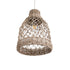 GloboStar® NIMBLIN 02118 Boho Κρεμαστό Φωτιστικό Οροφής Μονόφωτο 1 x E27 AC220-240V IP20 - Φ25 x Υ35cm - Μπεζ Seagrass - Φύκι Πλέγμα Καμπάνα - 5 Χρόνια Εγγύηση - ledmania.gr