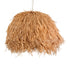 GloboStar® GUADELOUPE 02155 Boho Κρεμαστό Φωτιστικό Οροφής Μονόφωτο 1 x E27 AC220-240V IP20 - Φ70 x Υ45cm - Καφέ Φυσική Ράφια Νήμα Πλέγμα Καμπάνα - 5 Χρόνια Εγγύηση - ledmania.gr