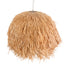 GloboStar® GUADELOUPE 02155 Boho Κρεμαστό Φωτιστικό Οροφής Μονόφωτο 1 x E27 AC220-240V IP20 - Φ70 x Υ45cm - Καφέ Φυσική Ράφια Νήμα Πλέγμα Καμπάνα - 5 Χρόνια Εγγύηση - ledmania.gr