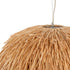 GloboStar® GUADELOUPE 02155 Boho Κρεμαστό Φωτιστικό Οροφής Μονόφωτο 1 x E27 AC220-240V IP20 - Φ70 x Υ45cm - Καφέ Φυσική Ράφια Νήμα Πλέγμα Καμπάνα - 5 Χρόνια Εγγύηση - ledmania.gr