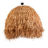 GloboStar® GUADELOUPE 02156 Boho Κρεμαστό Φωτιστικό Οροφής Μονόφωτο 1 x E27 AC220-240V IP20 - Φ120 x Υ100cm - Καφέ Φυσική Ράφια Νήμα Πλέγμα Καμπάνα - 5 Χρόνια Εγγύηση - ledmania.gr