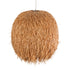 GloboStar® GUADELOUPE 02156 Boho Κρεμαστό Φωτιστικό Οροφής Μονόφωτο 1 x E27 AC220-240V IP20 - Φ120 x Υ100cm - Καφέ Φυσική Ράφια Νήμα Πλέγμα Καμπάνα - 5 Χρόνια Εγγύηση - ledmania.gr