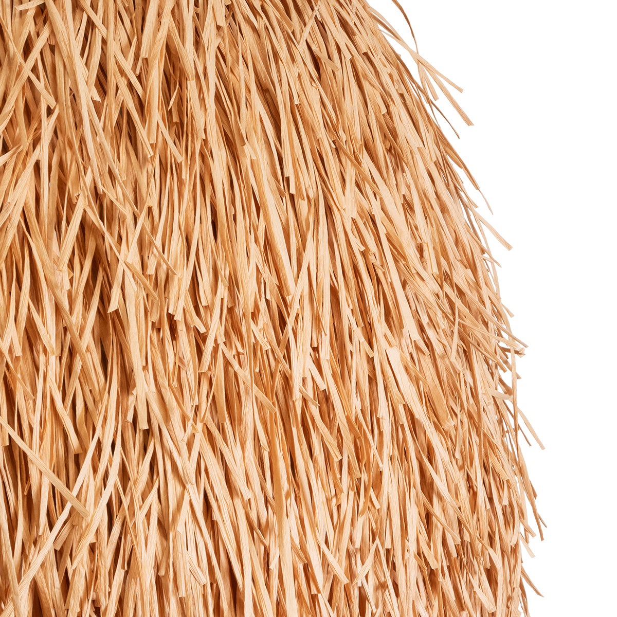 GloboStar® GUADELOUPE 02156 Boho Κρεμαστό Φωτιστικό Οροφής Μονόφωτο 1 x E27 AC220-240V IP20 - Φ120 x Υ100cm - Καφέ Φυσική Ράφια Νήμα Πλέγμα Καμπάνα - 5 Χρόνια Εγγύηση - ledmania.gr