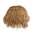 GloboStar® GUADELOUPE 02158 Boho Κρεμαστό Φωτιστικό Μονόφωτο 1 x E27 AC220-240V IP20 - Φ80 x Υ60cm - Καφέ Φυσική Ράφια Νήμα Πλέγμα Καμπάνα - 5 Χρόνια Εγγύηση - ledmania.gr