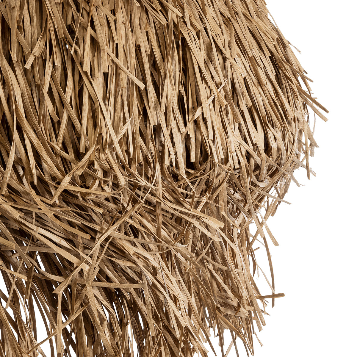 GloboStar® GUADELOUPE 02158 Boho Κρεμαστό Φωτιστικό Μονόφωτο 1 x E27 AC220-240V IP20 - Φ80 x Υ60cm - Καφέ Φυσική Ράφια Νήμα Πλέγμα Καμπάνα - 5 Χρόνια Εγγύηση - ledmania.gr