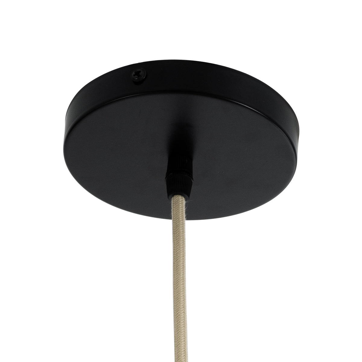 GloboStar® SAINTLUCIA 02160 Boho Κρεμαστό Φωτιστικό Οροφής Μονόφωτο 1 x E27 AC220-240V IP20 - Φ30 x Υ90cm - Χακί Σχοινί με Μπεζ Φυσική Ράφια Νήμα Πλεγμα Καμπάνα - 5 Χρόνια Εγγύηση - ledmania.gr