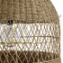 GloboStar® SAINTLUCIA 02161 Boho Κρεμαστό Φωτιστικό Οροφής Μονόφωτο 1 x E27 AC220-240V IP20 - Φ66 x Υ120cm - Χακί Σχοινί με Μπεζ Φυσική Ράφια Νήμα Πλεγμα Καμπάνα - 5 Χρόνια Εγγύηση - ledmania.gr