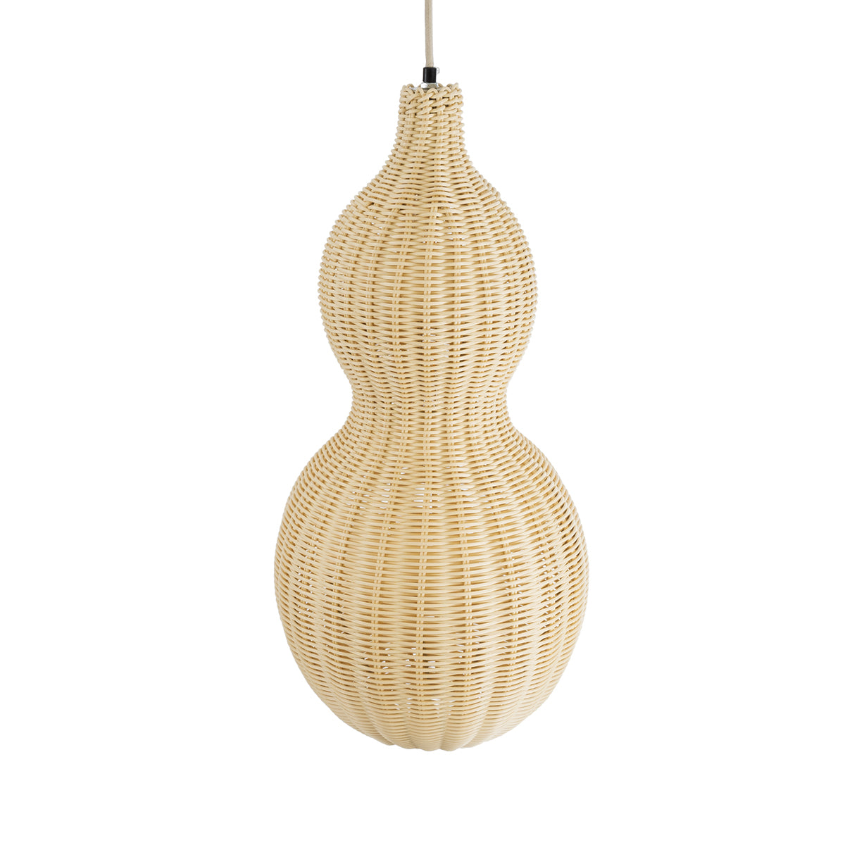 GloboStar® KINGSTOWN 02168 Boho Φωτιστικό Οροφής Μονόφωτο 1 x E27 AC220-240V IP20 - Φ30 x Υ60cm - Μπεζ Ξύλινο Μπαμπού Πλέγμα - 5 Χρόνια Εγγύηση - ledmania.gr