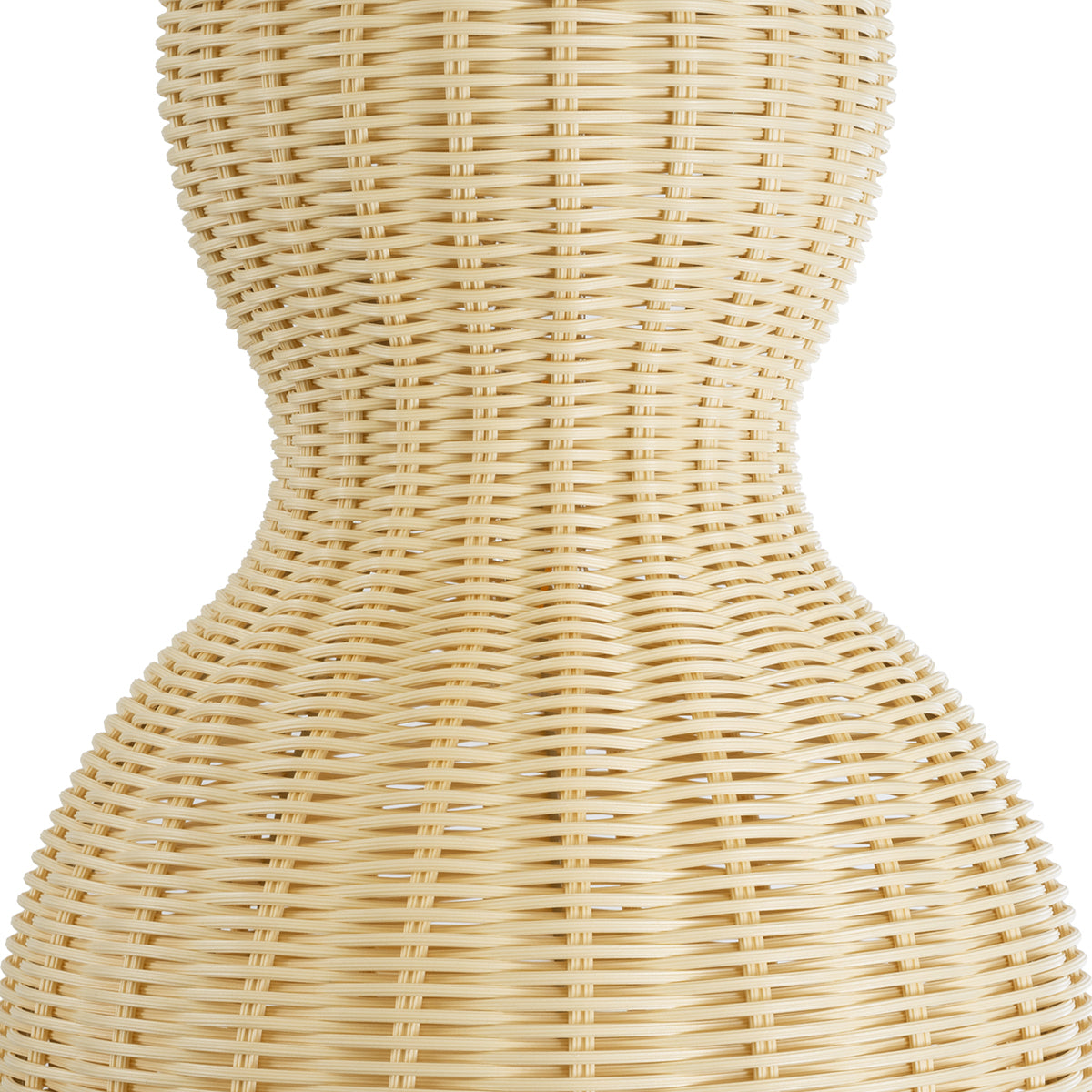 GloboStar® KINGSTOWN 02168 Boho Φωτιστικό Οροφής Μονόφωτο 1 x E27 AC220-240V IP20 - Φ30 x Υ60cm - Μπεζ Ξύλινο Μπαμπού Πλέγμα - 5 Χρόνια Εγγύηση - ledmania.gr