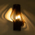 GloboStar® MIHIRO 02175 Boho Φωτιστικό Τοίχου - Απλίκα Μονόφωτο 1 x E27 AC 220-240V IP20 - Μ25 x Π13 x Υ40cm - Καφέ Σκούρο Ξύλινο Πλέγμα - 5 Χρόνια Εγγύηση - ledmania.gr