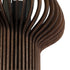 GloboStar® MIHIRO 02175 Boho Φωτιστικό Τοίχου - Απλίκα Μονόφωτο 1 x E27 AC 220-240V IP20 - Μ25 x Π13 x Υ40cm - Καφέ Σκούρο Ξύλινο Πλέγμα - 5 Χρόνια Εγγύηση - ledmania.gr