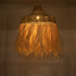 GloboStar® NEGRIL 02186 Boho Κρεμαστό Φωτιστικό Οροφής Μονόφωτο 1 x E27 AC220-240V IP20 - Φ80 x Υ120cm - Μπεζ Φυσική Ράφια Νήμα Πλέγμα Καμπάνα - 5 Χρόνια Εγγύηση - ledmania.gr