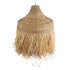GloboStar® NEGRIL 02186 Boho Κρεμαστό Φωτιστικό Οροφής Μονόφωτο 1 x E27 AC220-240V IP20 - Φ80 x Υ120cm - Μπεζ Φυσική Ράφια Νήμα Πλέγμα Καμπάνα - 5 Χρόνια Εγγύηση - ledmania.gr