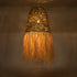 GloboStar® NEPAL 02190 Boho Κρεμαστό Φωτιστικό Οροφής Μονόφωτο 1 x E27 AC220-240V IP20 - Φ60 x Υ120cm - Μπεζ Φυσική Ράφια Νήμα Πλέγμα Καμπάνα - 5 Χρόνια Εγγύηση - ledmania.gr