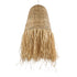 GloboStar® NEPAL 02190 Boho Κρεμαστό Φωτιστικό Οροφής Μονόφωτο 1 x E27 AC220-240V IP20 - Φ60 x Υ120cm - Μπεζ Φυσική Ράφια Νήμα Πλέγμα Καμπάνα - 5 Χρόνια Εγγύηση - ledmania.gr
