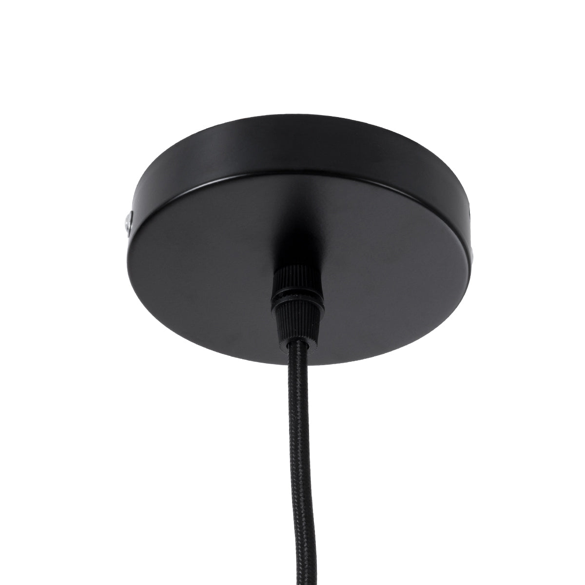 GloboStar® MEXICO 02203 Boho Κρεμαστό Φωτιστικό Οροφής Μονόφωτο 1 x E27 AC220-240V IP20 - Μ100 x Π62 x Υ33cm - Μαύρο Ξύλινο Μπαμπού Πλέγμα - 5 Χρόνια Εγγύηση - ledmania.gr