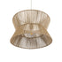 GloboStar® BISBEE 02204 Boho Κρεμαστό Φωτιστικό Οροφής Μονόφωτο 1 x E27 AC220-240V IP20 - Φ50 x Υ28cm - Μπεζ Λεπτό Σχοινί Τριχιά Πλέγμα - 5 Χρόνια Εγγύηση - ledmania.gr