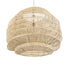 GloboStar® OREGON 02207 Boho Κρεμαστό Φωτιστικό Οροφής Μονόφωτο 1 x E27 AC220-240V IP20 - Φ80 x Υ65cm - Μπεζ Μπαμπού Πλέγμα - 5 Χρόνια Εγγύηση - ledmania.gr